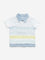 HOP Baby Multicolour Striped Collared Cotton T-Shirt