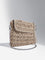 Studiowest Beige Woven-Textured Sling Bag