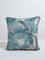 Westside Home Aqua Floral Embroidered Cushion Cover