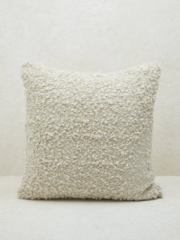 Westside Home Off-White Fleece Large Cushion Cover