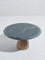 Westside Home Green Marble and Wood Cake Stand