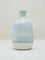 Westside Home Blue Stripe Printed Ceramic Vase