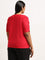 Gia Red Tufted Cotton Top