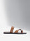 LUNA BLU Tan Toe-Ring Slides