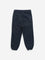 HOP Kids Navy Solid Mid-Rise Cotton Blend Joggers