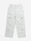 Y&F Kids White Cargo-Style High-Rise Cotton Trousers