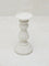 Westside Home White Marble Pillar Candle Stand - Small