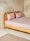 Westside Home Pink Solid King Bed Fitted Sheet and Pillowcase Set