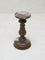 Westside Home Dark Brown Wooden Pillar Candle Stand