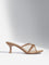 LUNA BLU Brown Mesh Bow Detail Heel Sandals