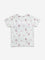 HOP Kids Off-White Text-Printed Cotton T-Shirt