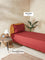 Westside Home Dark Red Solid Single Bed Flat Sheet and Pillowcase Set