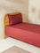 Westside Home Dark Red Solid Single Bed Flat Sheet and Pillowcase Set