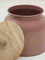 Westside Home Pink Text Design Biscuit Jar with Wooden Lid