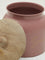 Westside Home Pink Text Design Snack Jar with Wooden Lid