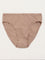 Wunderlove Taupe Cotton Blend Hi-Leg Briefs - Pack of 3