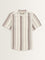 ETA Taupe Stripe Printed Resort-Fit Cotton Shirt