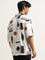 Nuon Off-White Abstract Printed Relaxed-Fit Shirt