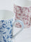 Westside Home Blue & Pink Floral Design Mugs (Set of 2)