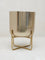 Westside Home Gold Etched Planter with Short Stand