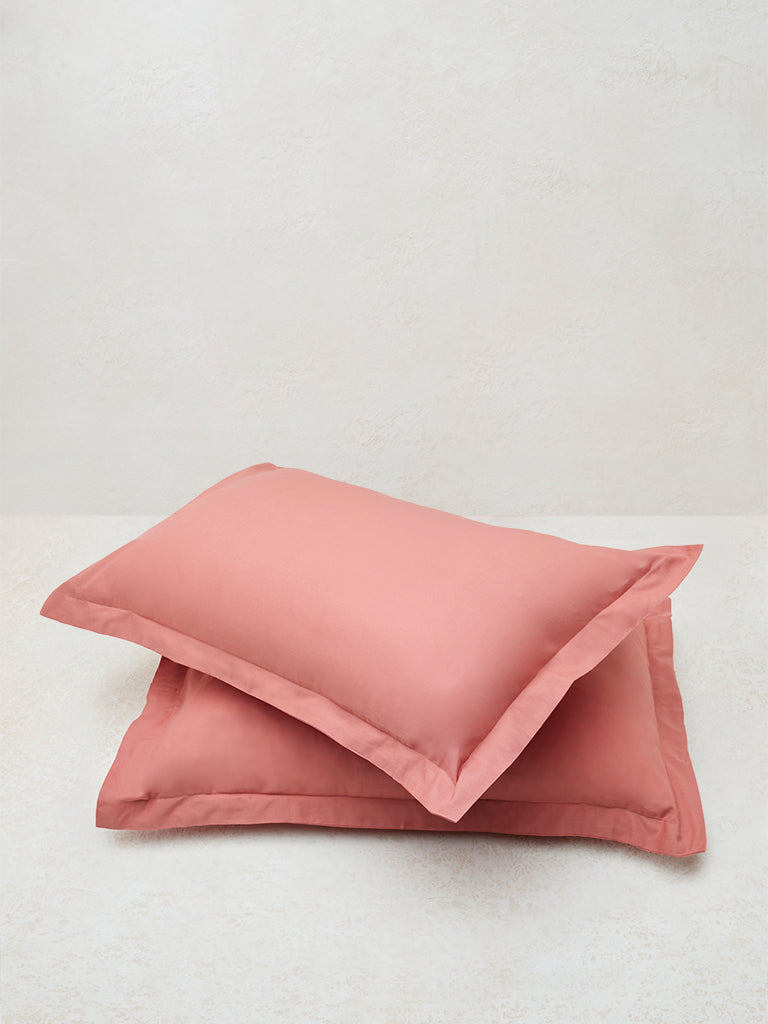 Westside Home Dusty Rose Solid Pillowcase (Set of 2)