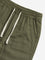 HOP Kids Olive Solid Mid-Rise Cotton Blend Pants