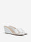 LUNA BLU White Vinyl Wedge Heel Sandals