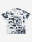 Y&F Kids Grey Anime Printed Tie-Dye Cotton T-Shirt