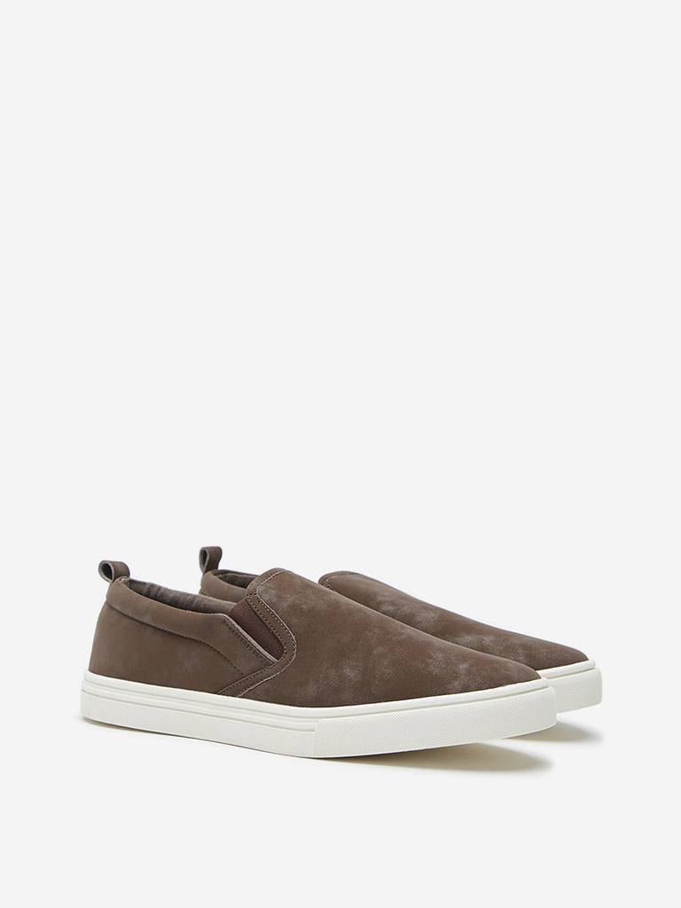 SOLEPLAY Dark Brown Slip-On Shoes