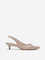 LUNA BLU Blush Pink Bow Detailed Sling Back Mules