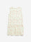 HOP Kids Light Yellow Floral Printed Drop-Waist Cotton Dress