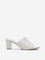 LUNA BLU Ivory Block-Heel Sandals