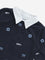 HOP Baby Navy Embroidered Cotton T-Shirt