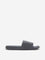 SOLEPLAY Dark Grey Chevron Textured Slides