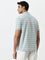 WES Casuals Sage Striped Relaxed-Fit Polo T-Shirt