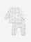 HOP Baby White Berry Design Cotton T-Shirt with Joggers Set