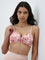 Wunderlove Pink Floral Printed Padded Bra - Pack of 2