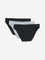 Wunderlove Black Bikini Cotton Blend Briefs - Pack of 3