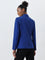 Wardrobe Blue Solid Blazer