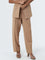 Wardrobe Light Brown High-Rise Trousers