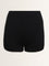 Superstar Black Ribbed Textured Seam-Free Boy Shorts Brief