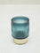 Westside Home Teal Ribbed Candle Stand