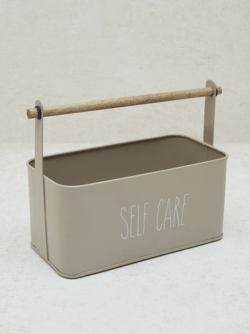 Westside Home Beige Text Design Caddy