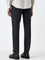 WES Formals Charcoal Mid-Rise Ultra Slim-Fit Trousers