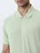 WES Casuals Sage Relaxed-Fit Cotton Blend Polo T-Shirt