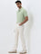 WES Casuals Mint Slim-Fit Cotton Blend Polo T-Shirt