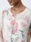 Zuba Off-White Floral A-Line Kurta