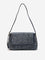 LOV Navy Knit Textured Sling Bag