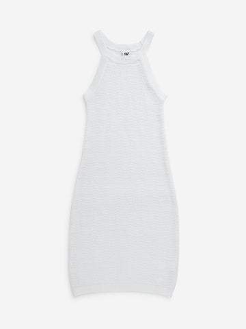 Y&F Kids White Knitted Casual Dress