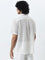 ETA White Crochet Resort-Fit Cotton Shirt